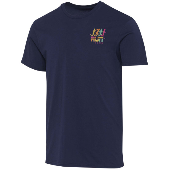 T-shirt publicitaire unisexe Azurite à manches courtes en coton biologique certifié OCS de 160 g/m²