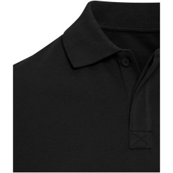 Polo publicitaire bio recyclé certifié OCS de 180 g/m² Graphite à manches courtes unisexe
