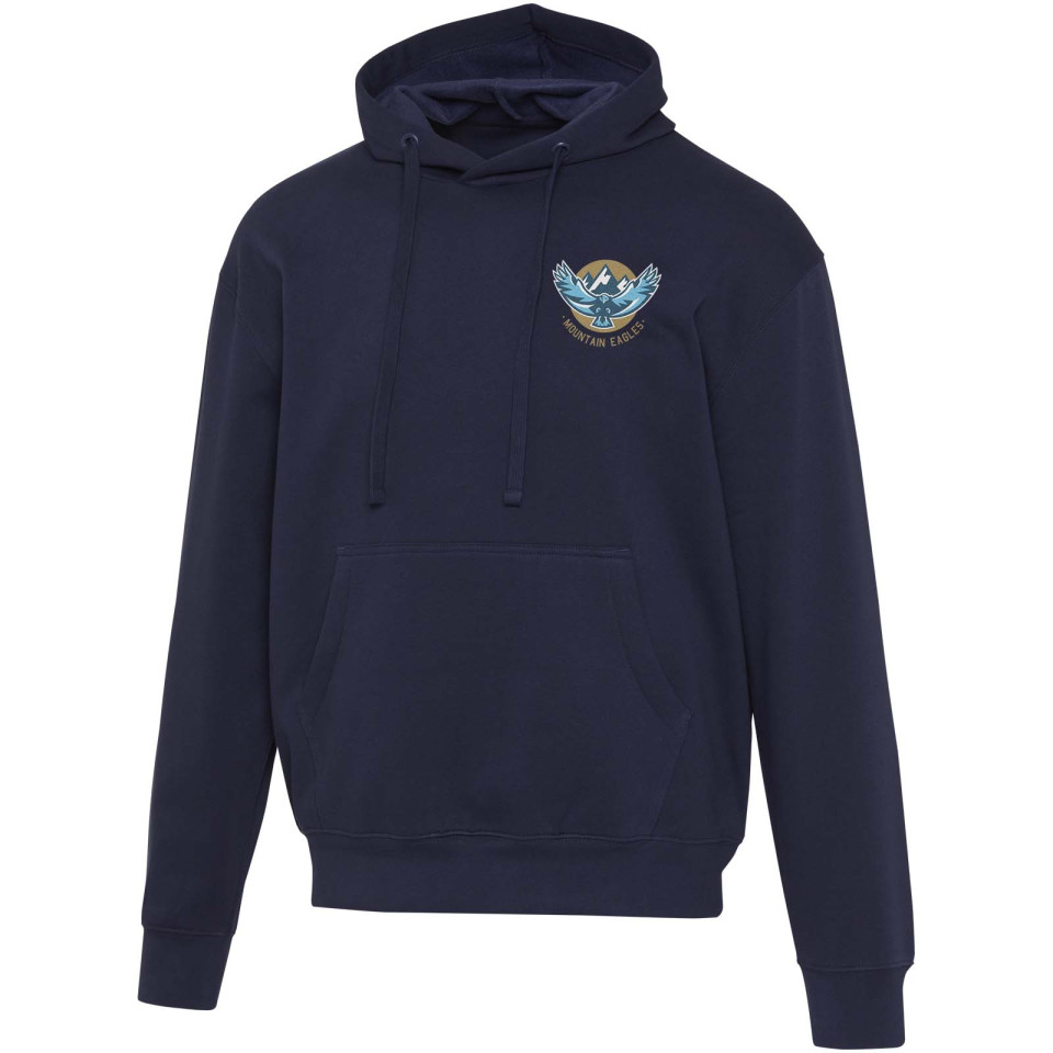 Sweat publicitaire à capuche oversize unisexe en coton bio certifié OCS Boris de 280 g/m2