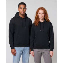 Sweat publicitaire à capuche oversize unisexe en coton bio certifié OCS Boris de 280 g/m2