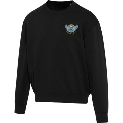 Pull publicitaire unisexe OCS en coton bio oversize à col rond Boris de 280 g/m2