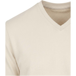 T-shirt publicitaire unisexe en coton bio certifié OCS Balfour à manches courtes et col en V de 200 g/m²