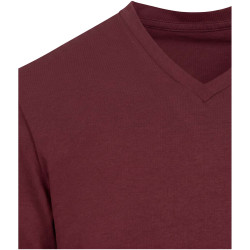 T-shirt publicitaire unisexe en coton bio certifié OCS Balfour à manches courtes et col en V de 200 g/m²