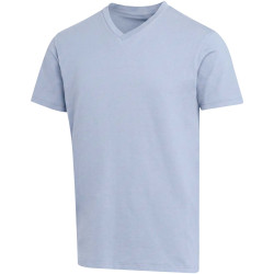 T-shirt publicitaire unisexe en coton bio certifié OCS Balfour à manches courtes et col en V de 200 g/m²
