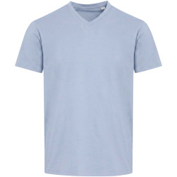 T-shirt publicitaire unisexe en coton bio certifié OCS Balfour à manches courtes et col en V de 200 g/m²