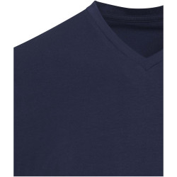 T-shirt publicitaire unisexe en coton bio certifié OCS Balfour à manches courtes et col en V de 200 g/m²