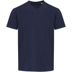 T-shirt publicitaire unisexe en coton bio certifié OCS Balfour à manches courtes et col en V de 200 g/m²
