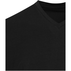 T-shirt publicitaire unisexe en coton bio certifié OCS Balfour à manches courtes et col en V de 200 g/m²