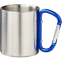 Mug publicitaire isolant Alpes avec mousqueton 200ml