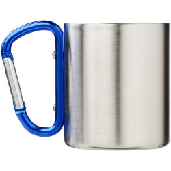 Mug publicitaire isolant Alpes avec mousqueton 200ml