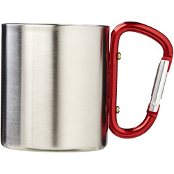 Mug publicitaire isolant Alpes avec mousqueton 200ml