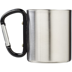 Mug publicitaire isolant Alpes avec mousqueton 200ml