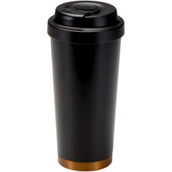 Gobelet publicitaire isotherme à double paroi en acier inoxydable recyclé RCS Hampton, 480 ml