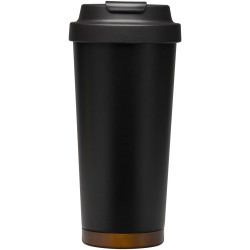 Gobelet publicitaire isotherme à double paroi en acier inoxydable recyclé RCS Hampton, 480 ml