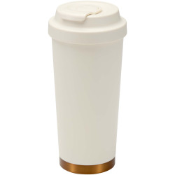 Gobelet publicitaire isotherme à double paroi en acier inoxydable recyclé RCS Hampton, 480 ml