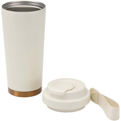 Gobelet publicitaire isotherme à double paroi en acier inoxydable recyclé RCS Hampton, 480 ml