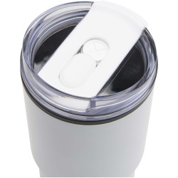 Gobelet publicitaire isotherme à double paroi Westin 540 ml en RCS recyclé, avec paille