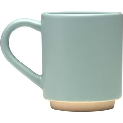 Tasse publicitaire en céramique empilable Camilla, 180 ml, finition mate