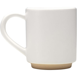 Tasse publicitaire en céramique empilable Camilla, 180 ml, finition mate
