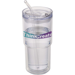 Gobelet publicitaire en plastique à double paroi Archer de 480 ml