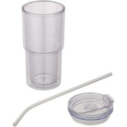 Gobelet publicitaire en plastique à double paroi Archer de 480 ml