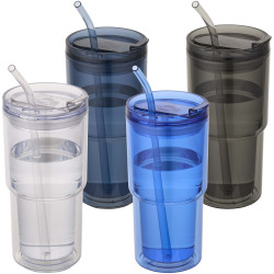 Gobelet publicitaire en plastique à double paroi Archer de 480 ml