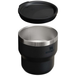 Tasse publicitaire de camping isolée et empilable en acier inoxydable Stanley Stay Hot 295 ml