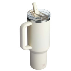 Gobelet publicitaire à paille isolé en acier inoxydable recyclé Stanley Quencher® ProTour 1180 ml