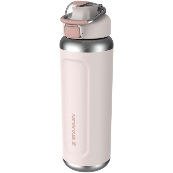 Bouteille publicitaire d'eau isolée en acier inoxydable recyclé Stanley Classic Wellspring 710 ml