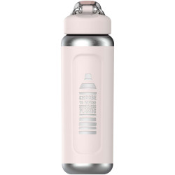 Bouteille publicitaire d'eau isolée en acier inoxydable recyclé Stanley Classic Wellspring 710 ml