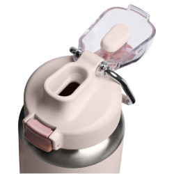 Bouteille publicitaire d'eau isolée en acier inoxydable recyclé Stanley Classic Wellspring 710 ml
