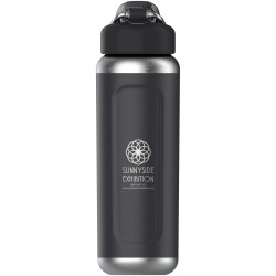 Bouteille publicitaire d'eau isolée en acier inoxydable recyclé Stanley Classic Wellspring 710 ml