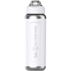Bouteille publicitaire d'eau isolée en acier inoxydable recyclé Stanley Classic Wellspring 710 ml