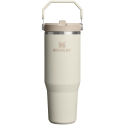Gobelet publicitaire isolé en acier inoxydable de 890 ml avec paille retournable Stanley IceFlow™ 2.0