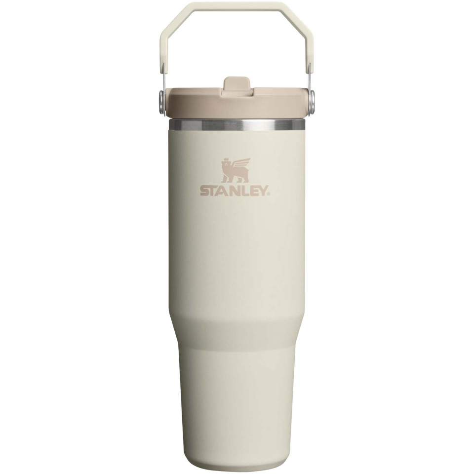 Gobelet publicitaire isolé en acier inoxydable de 890 ml avec paille retournable Stanley IceFlow™ 2.0