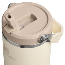 Gobelet publicitaire isolé en acier inoxydable de 890 ml avec paille retournable Stanley IceFlow™ 2.0