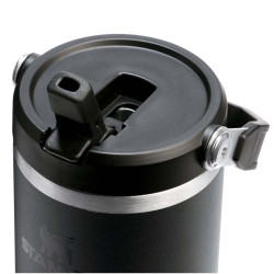 Gobelet publicitaire isolé en acier inoxydable de 890 ml avec paille retournable Stanley IceFlow™ 2.0