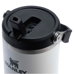Gobelet publicitaire isolé en acier inoxydable de 890 ml avec paille retournable Stanley IceFlow™ 2.0