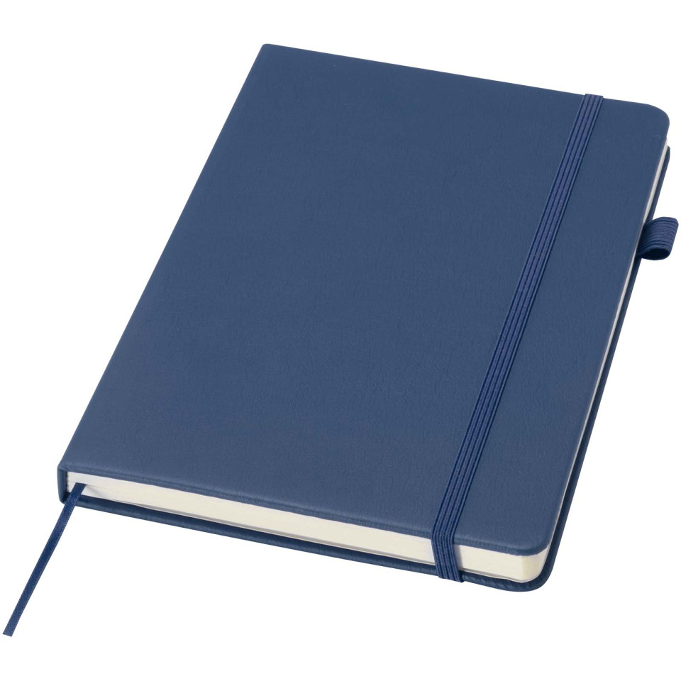 Carnet publicitaire Liss A5 à couverture rigide en plastique recyclé