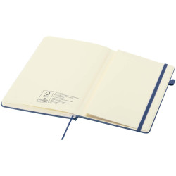 Carnet publicitaire Liss A5 à couverture rigide en plastique recyclé