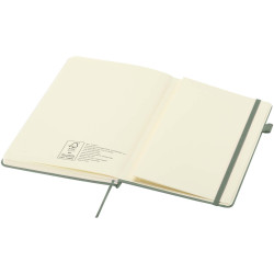 Carnet publicitaire Liss A5 à couverture rigide en plastique recyclé