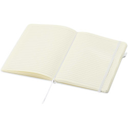 Carnet publicitaire Liss A5 à couverture rigide en plastique recyclé