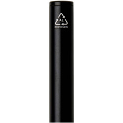 Stylo publicitaire à bille à ressort en aluminium recyclé Verton avec capuchon