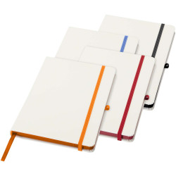 Carnet publicitaire à couverture rigide Spectrum A5 avec bords colorés