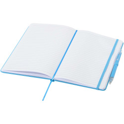 Ensemble publicitaire comprenant un cahier en papier recyclé Spectrum A5 et un stylo à bille