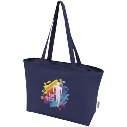 Sac publicitaire shopping zippé coton 320 g/m² Ningbo 15L