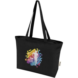 Sac publicitaire shopping zippé coton 320 g/m² Ningbo 15L