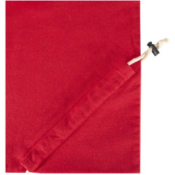 Sac publicitaire fourre-tout pliable en coton recyclé GRS « Madras Blend » 140 g/m², 7 L
