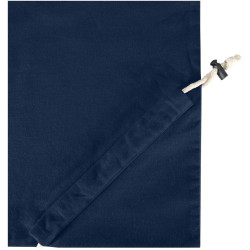 Sac publicitaire fourre-tout pliable en coton recyclé GRS « Madras Blend » 140 g/m², 7 L