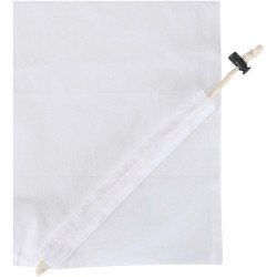 Sac publicitaire fourre-tout pliable en coton recyclé GRS « Madras Blend » 140 g/m², 7 L